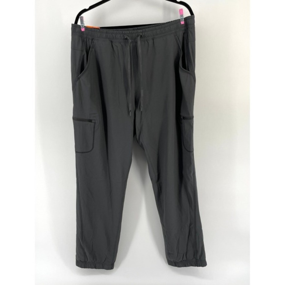 NWT Eddie Bauer Fleece Lined Pull On Pants Women's Size 16 Grey Comfort Warm - Picture 2 of 11